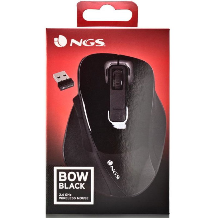 NGS Bow Ratón Inalámbrico Óptico Negro NGS Bow Ratón Inalámbrico Óptico Negro